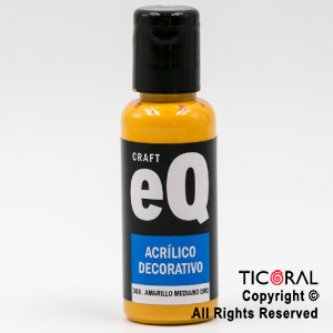 ACRIL.DECOR.EQ 308 AMARILLO MEDIANO-ORO 50ML X 1